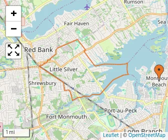 Area schools map